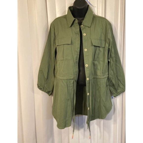 Jacket sweater cardigan green coat new boho - Picture 11 of 12